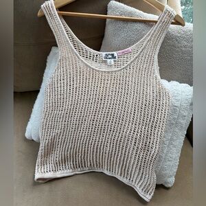 Future Collective Beige Knit Top